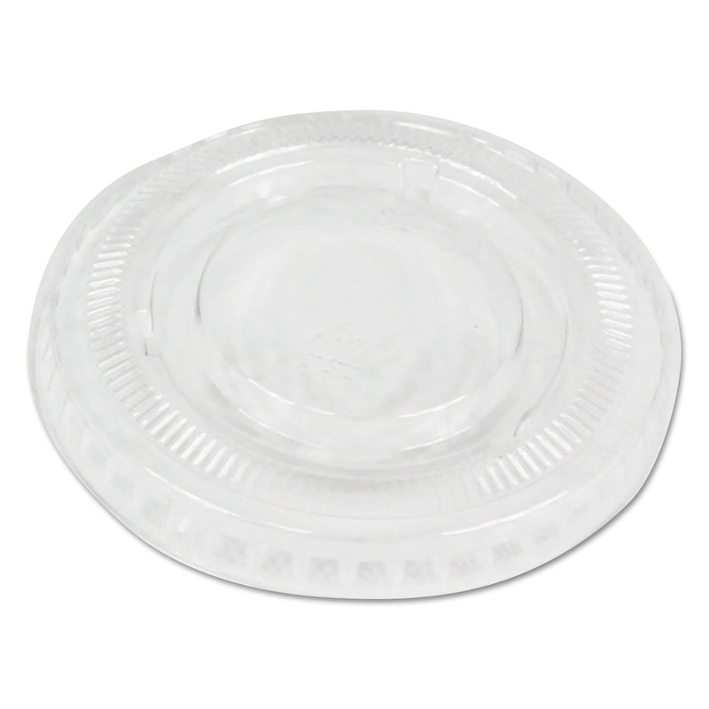 Boardwalk Souffle/Portion Cup Lids, Fits 1 oz Portion Cups, Clear, 2,500/Carton