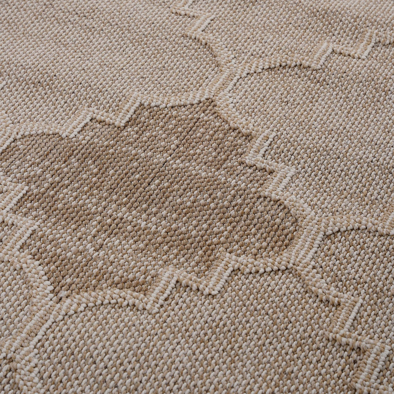 Guros - 6' X 9' Trellis Indoor / Outdoor Area Rug - Cream