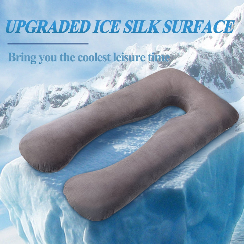 U-Shaped Maternity Pillow – Cooling Pregnancy Support Pillow