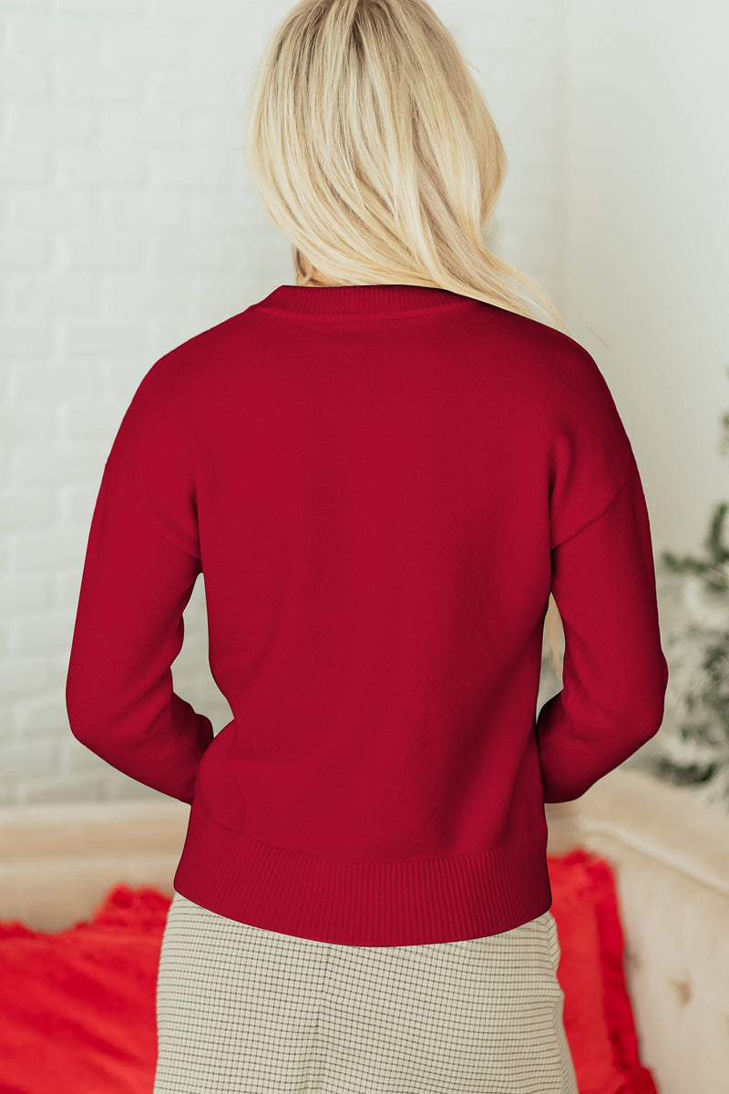 Melanie Graphic Christmas Holiday Sweater