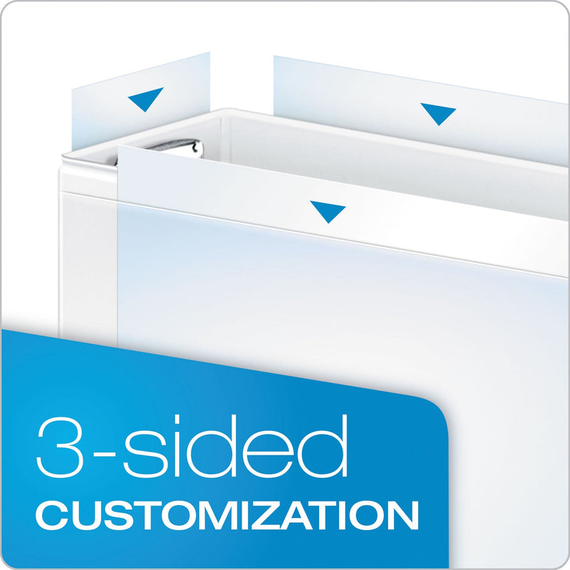 Cardinal Premier Easy Open ClearVue Locking Round Ring Binder, 3 Rings, 2" Capacity, 11 x 8.5, White