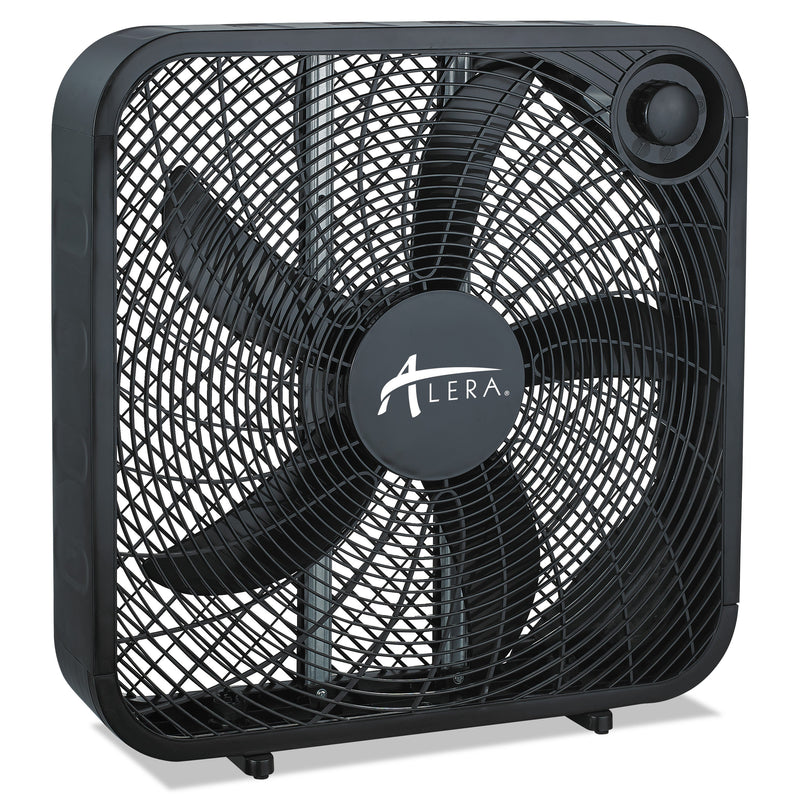 Alera 3-Speed Box Fan, Black