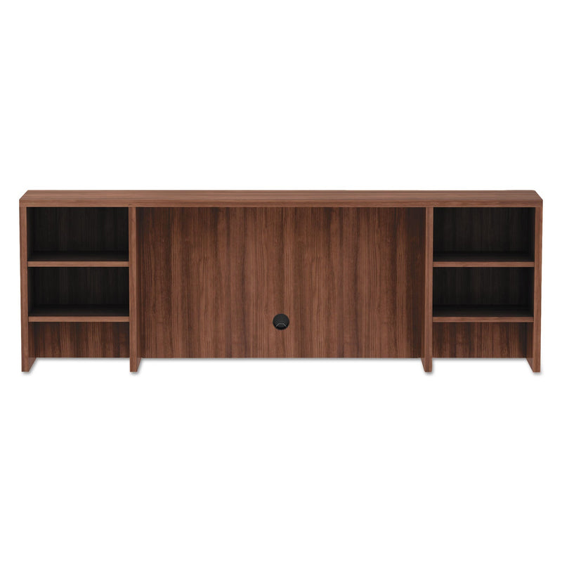 Alera Valencia Series Organizer Hutch, 70.63w x 11.75d x 23.63h, Modern Walnut