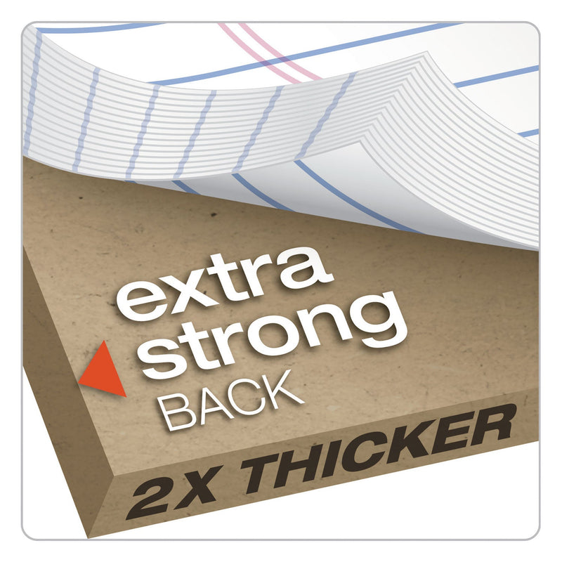 Ampad Gold Fibre Quality Writing Pads, Wide/Legal Rule, 50 White 8.5 x 11.75 Sheets, Dozen