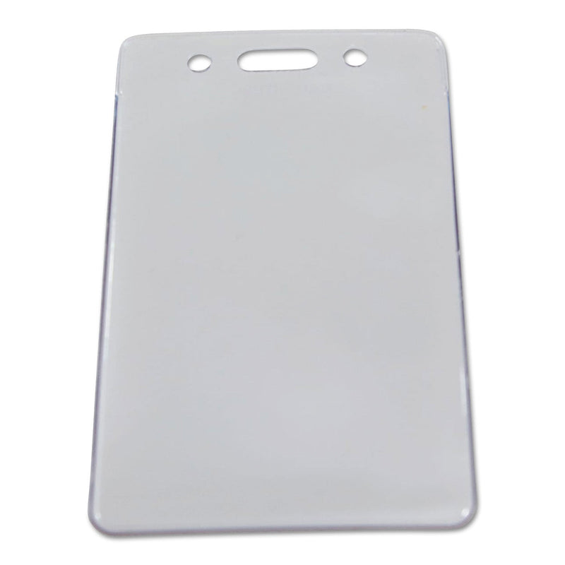 SICURIX Sicurix Proximity Badge Holder, Vertical, 2 1/2w x 4 1/2h, Clear, 50/Pack