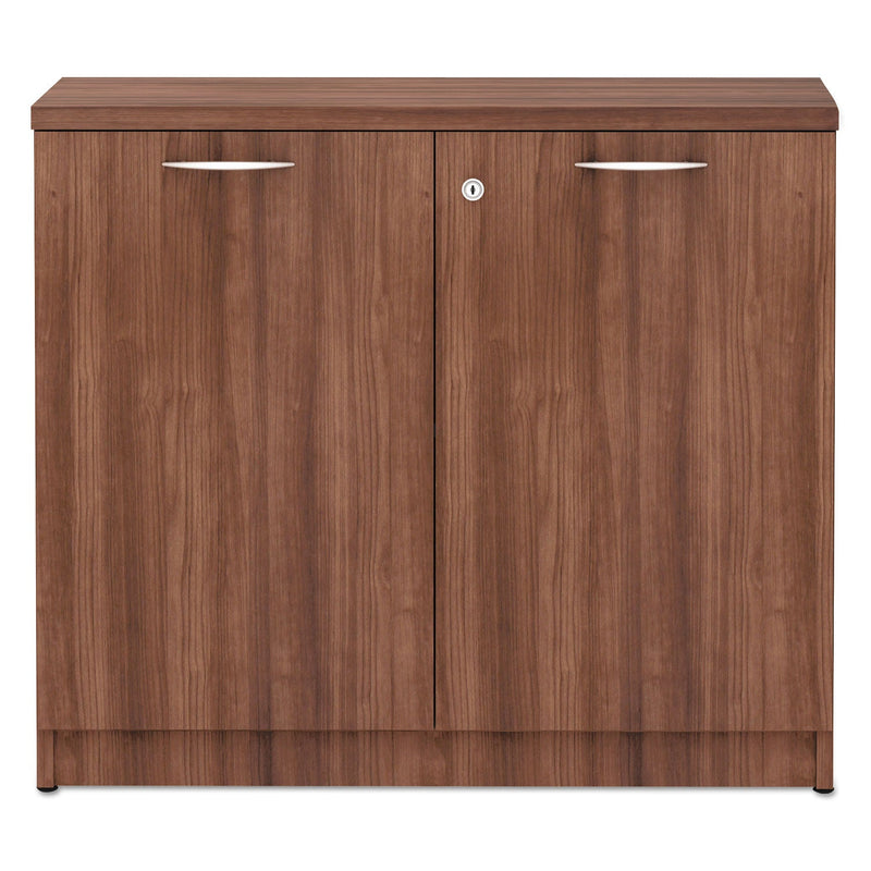 Alera Valencia Series Storage Cabinet, 34.3w x 22.88d x 29.5h, Modern Walnut