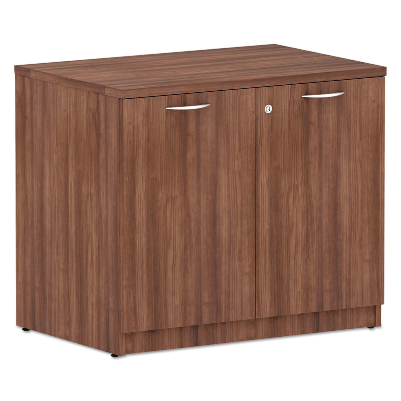 Alera Valencia Series Storage Cabinet, 34.3w x 22.88d x 29.5h, Modern Walnut