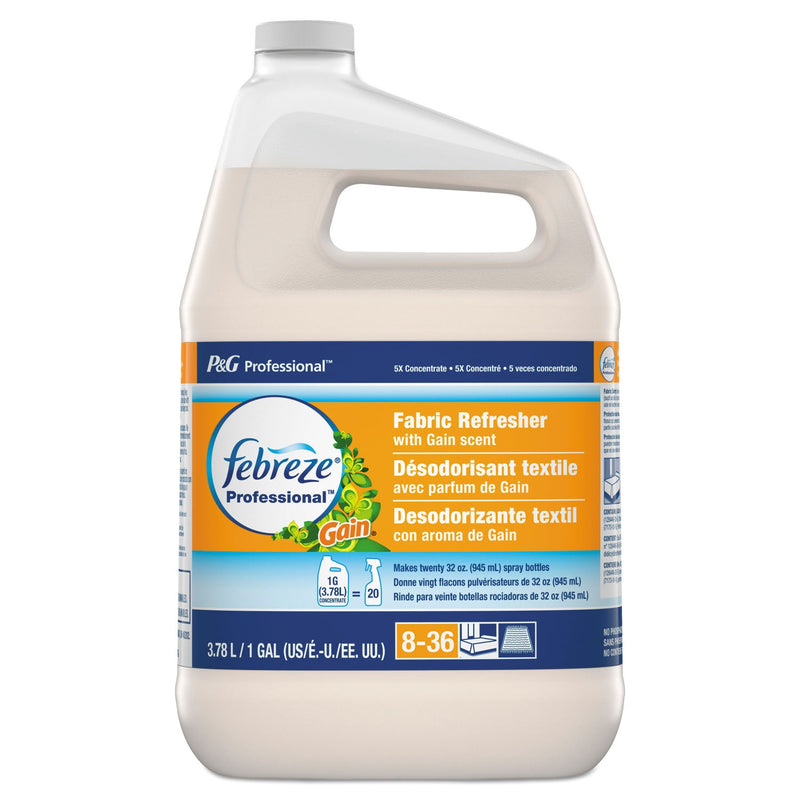 Febreze Professional Deep Penetrating Fabric Refresher, Gain Original, 1 gal Bottle, 2/Carton