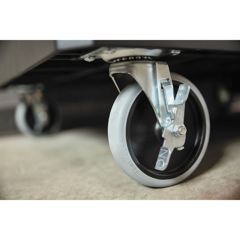 Rubbermaid Heavy Duty Adaptable Utility Cart, Plastic, 2 Shelves, 500 lb Capacity, 25.2" x 51.5" x 36", Black