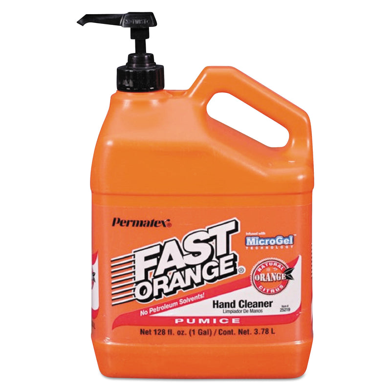 FAST ORANGE Pumice Hand Cleaner, Citrus Scent, 1 gal Dispenser, 4/Carton