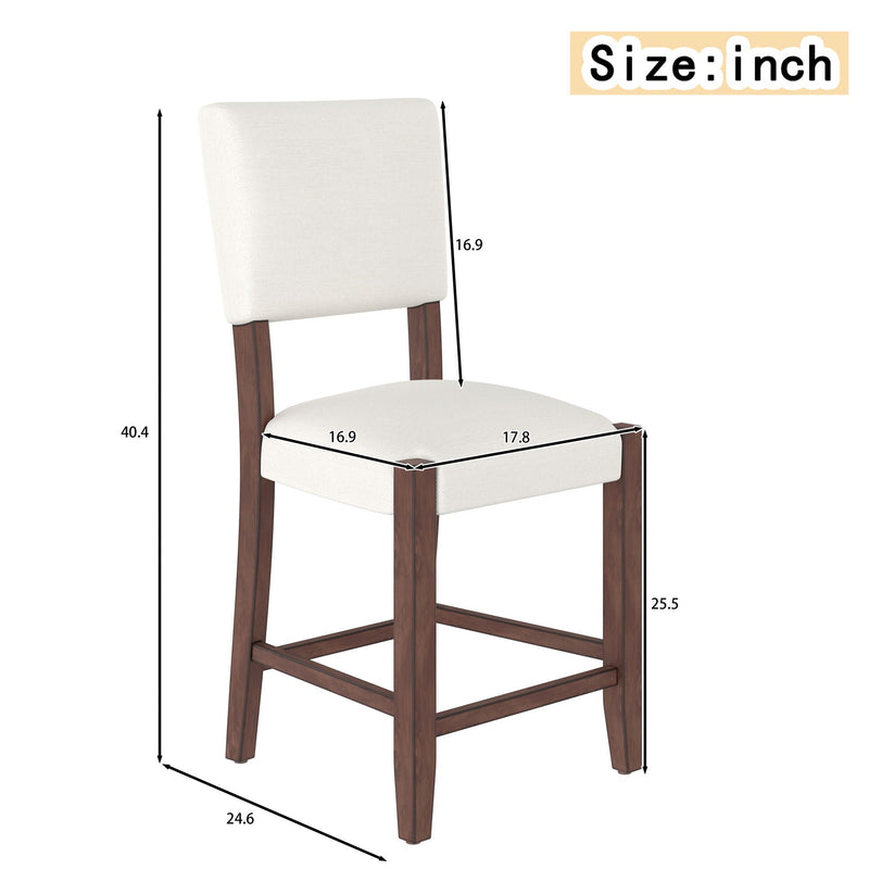 Mid Century Modern Bar Stools, Upholstered Counter Chairs