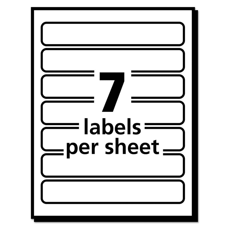 Avery Removable File Folder Labels with Sure Feed Technology, 0.66 x 3.44, White, 7/Sheet, 36 Sheets/Pack