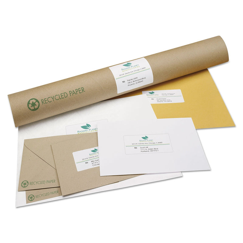 Avery EcoFriendly Mailing Labels, Inkjet/Laser Printers, 2 x 4, White, 10/Sheet, 25 Sheets/Pack