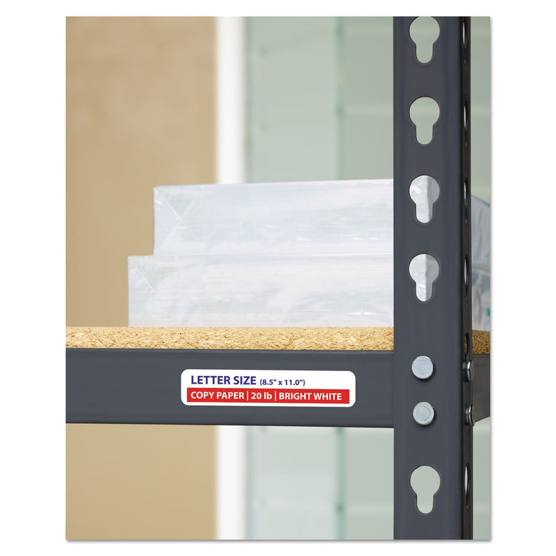 Avery Durable Permanent ID Labels with TrueBlock Technology, Laser Printers, 0.63 x 3, White, 32/Sheet, 50 Sheets/Pack