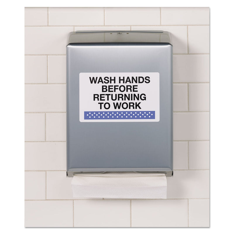 Avery Durable Permanent ID Labels with TrueBlock Technology, Laser Printers, 5 x 8.13, White, 2/Sheet, 50 Sheets/Pack