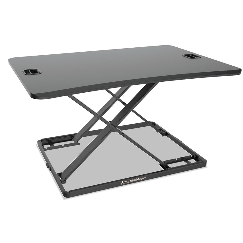 Alera AdaptivErgo Ultra-Slim Sit-Stand Desk, 31.33" x 21.63" x 1.5" to 16", Black