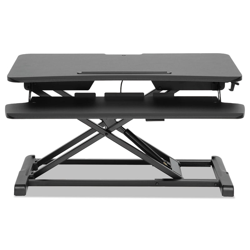 Alera AdaptivErgo Two-Tier Sit-Stand Lifting Workstation, 31.5" x 26.13" x 4.33" to 19.88", Black