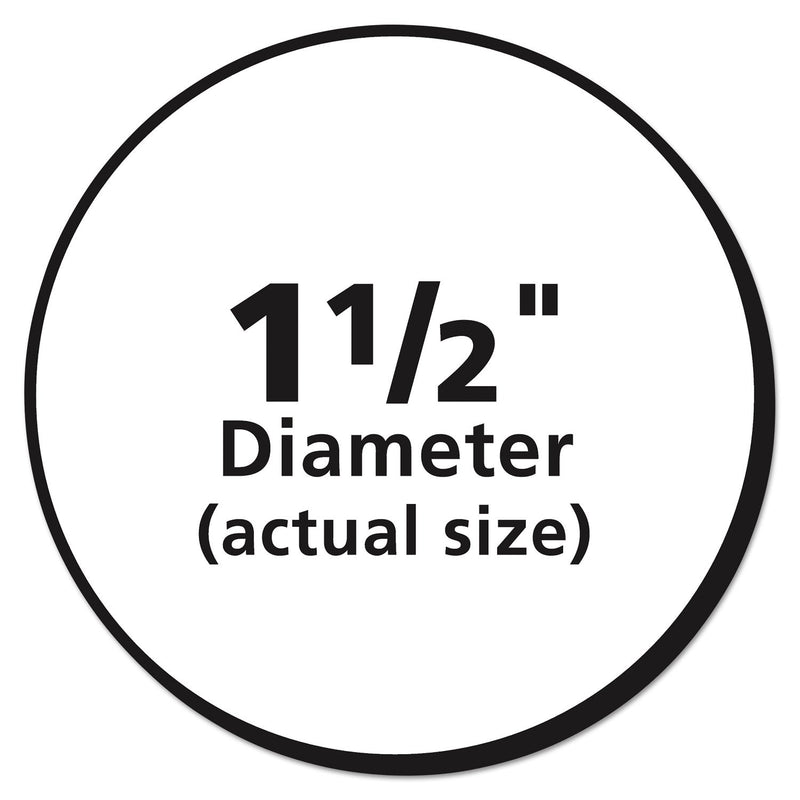 Avery Vibrant Inkjet Color-Print Labels w/ Sure Feed, 1.5" dia, White, 400/PK