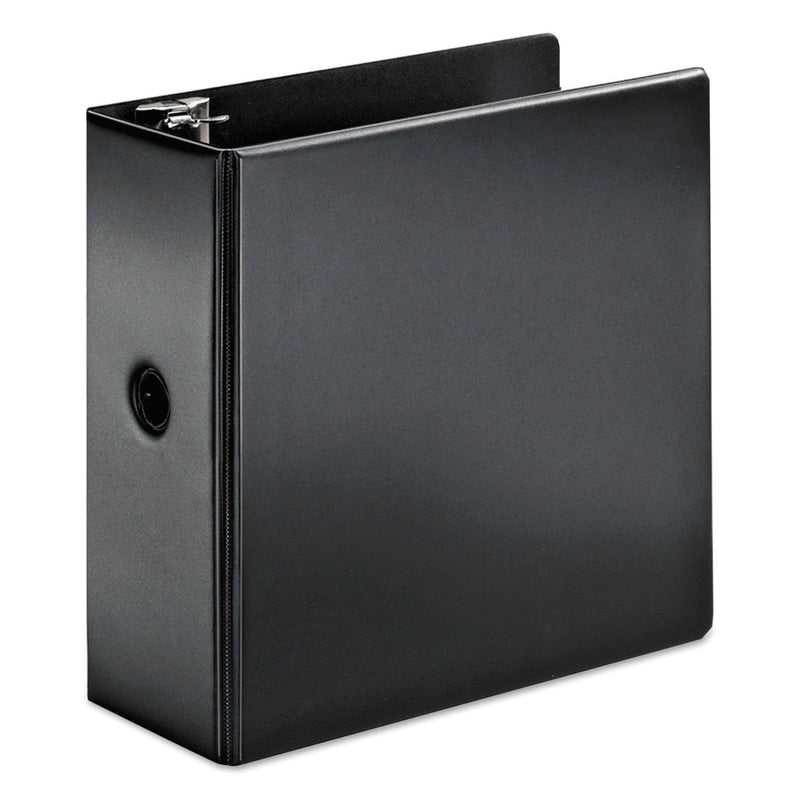 Cardinal SuperStrength Locking Slant-D Ring Binder, 3 Rings, 5" Capacity, 11 x 8.5, Black