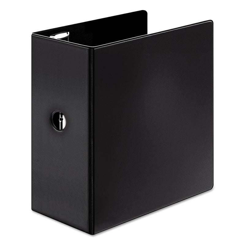Cardinal Premier Easy Open Locking Slant-D Ring Binders, 3 Rings, 5" Capacity, 11 x 8.5, Black