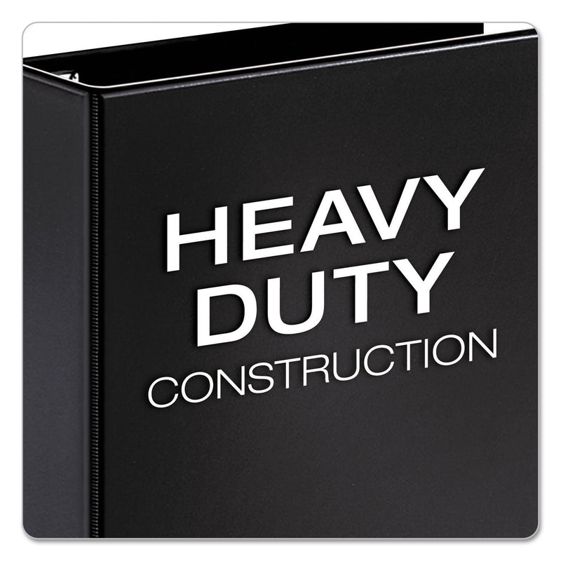 Cardinal Premier Easy Open Locking Slant-D Ring Binders, 3 Rings, 5" Capacity, 11 x 8.5, Black