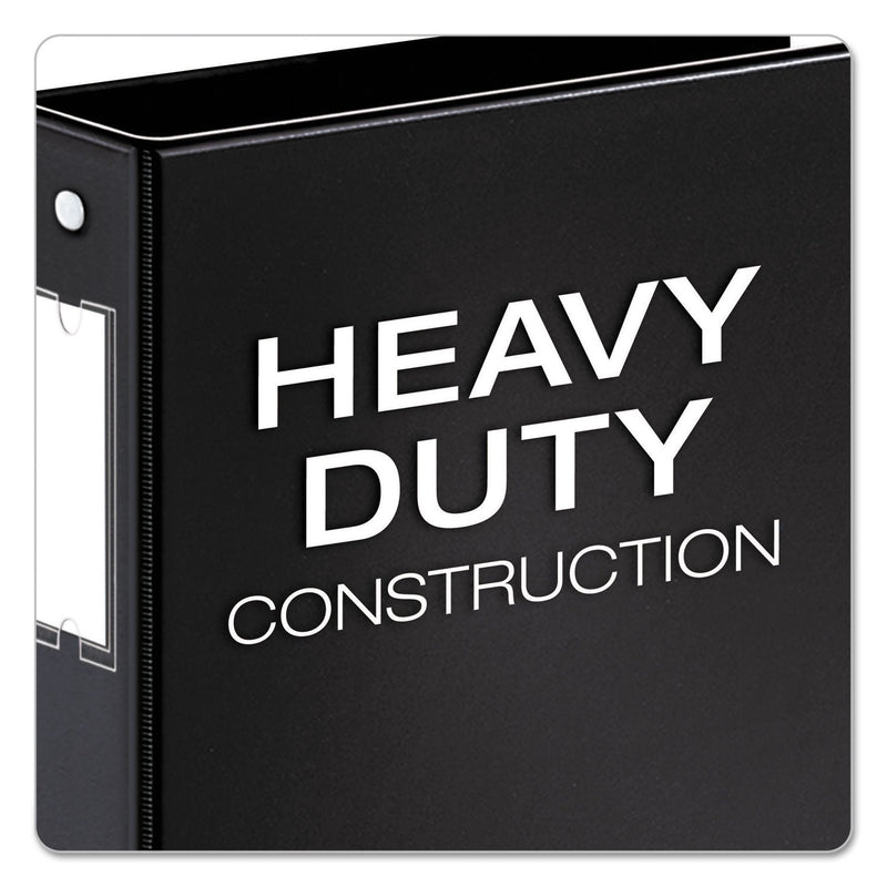 Cardinal Premier Easy Open Locking Round Ring Binder, 3 Rings, 1.5" Capacity, 11 x 8.5, Black