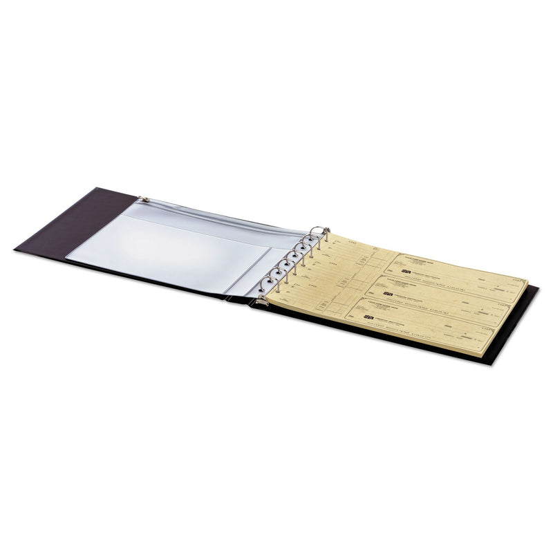 Cardinal Check Binder Seven-Ring D-Ring Reference, 7 Rings, 1" Capacity, Black