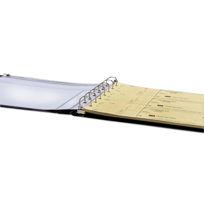 Cardinal Check Binder Seven-Ring D-Ring Reference, 7 Rings, 1" Capacity, Black