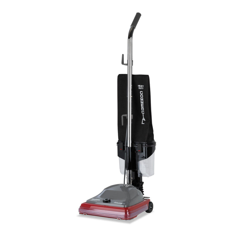Sanitaire TRADITION Upright Vacuum SC689A, 12" Cleaning Path, Gray/Red/Black
