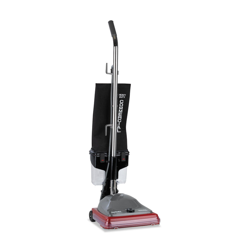 Sanitaire TRADITION Upright Vacuum SC689A, 12" Cleaning Path, Gray/Red/Black