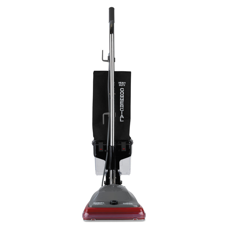Sanitaire TRADITION Upright Vacuum SC689A, 12" Cleaning Path, Gray/Red/Black