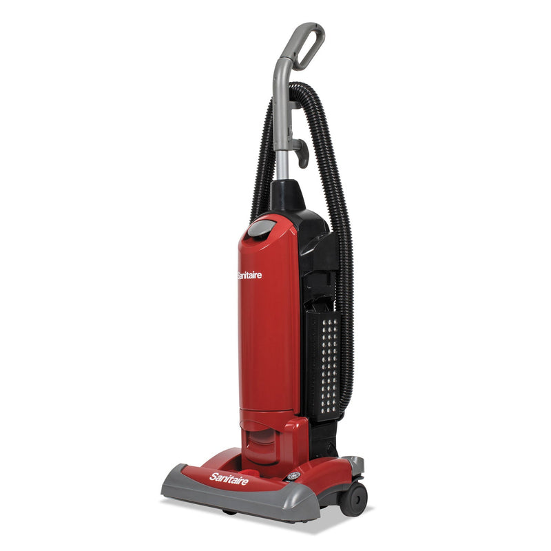 Sanitaire FORCE QuietClean Upright Vacuum SC5815D, 15" Cleaning Path, Red