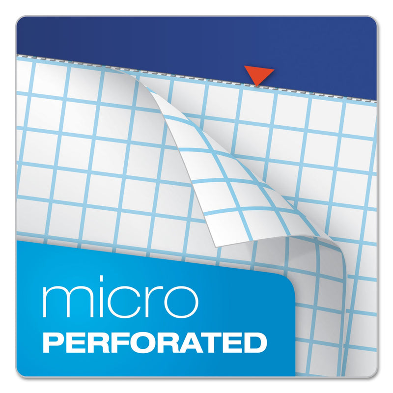 Ampad Quad Double Sheet Pad, Quadrille Rule (4 sq/in), 100 White 8.5 x 11.75 Sheets