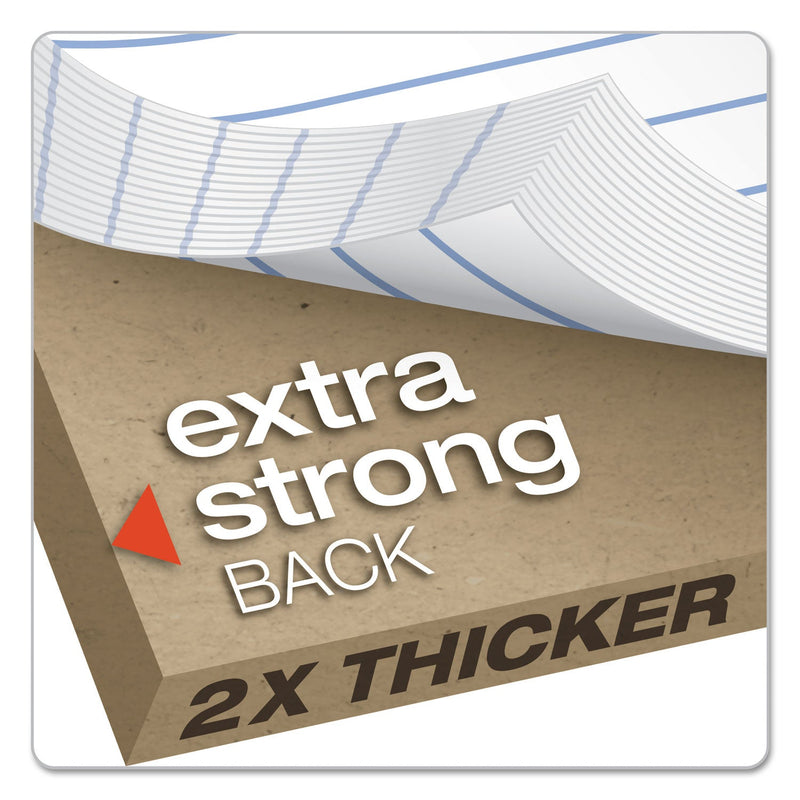 Ampad Double Sheet Pads, Pitman Rule Variation (Offset Dividing Line - 3" Left), 100 White 8.5 x 11.75 Sheets