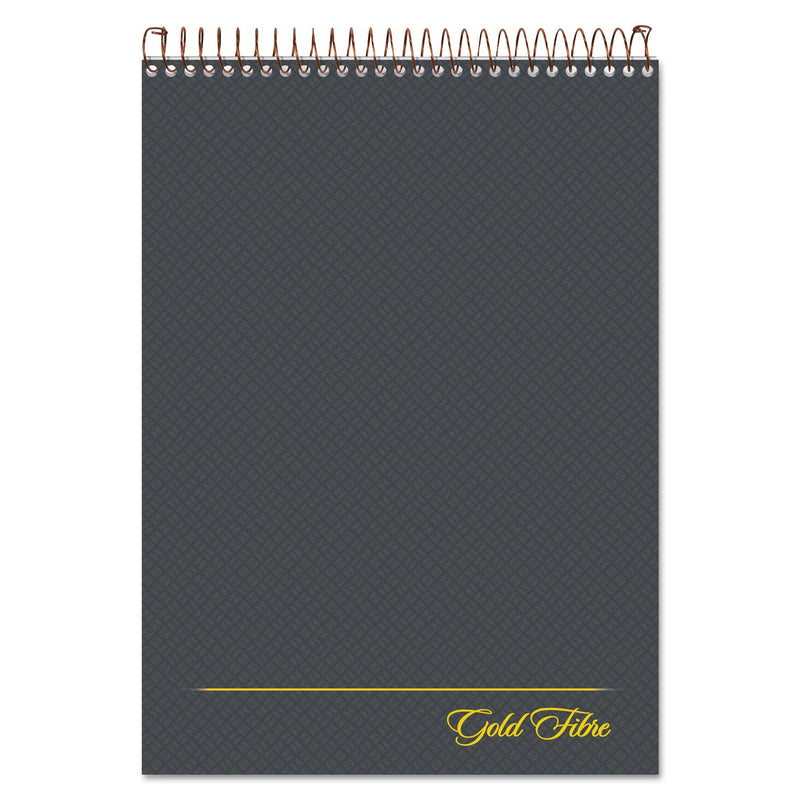 Ampad Gold Fibre Wirebound Project Notes Pad, Project-Management Format, Gray Cover, 70 White 8.5 x 11.75 Sheets