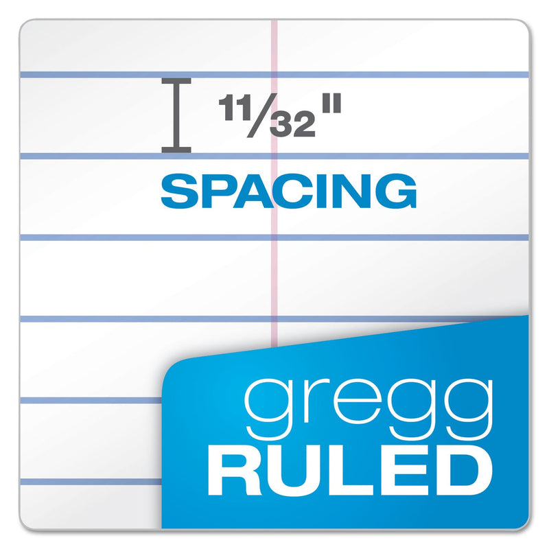 Ampad Earthwise by Ampad Recycled Reporter's Notepad, Gregg Rule, White Cover, 70 White 4 x 8 Sheets