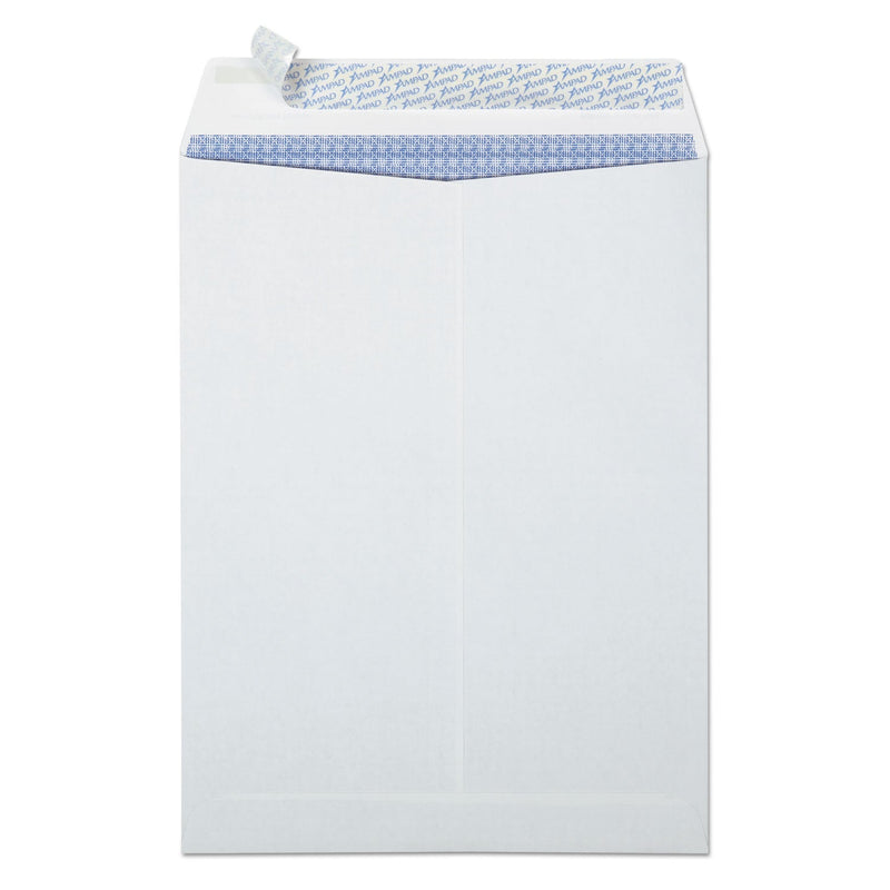 Ampad Gold Fibre Fastrip Release and Seal Catalog Envelope, #10 1/2, Cheese Blade Flap, Self-Adhesive Closure, 9 x 12, White,100/BX