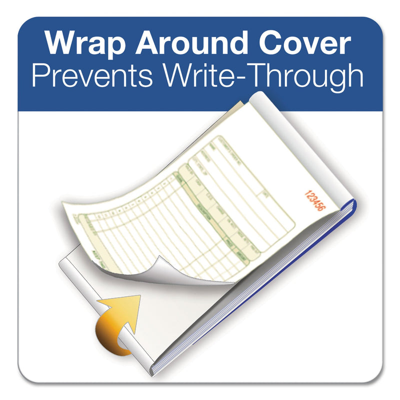 Adams Two-Part Sales Book, Two-Part Carbon, 3.38 x 6.69, 1/Page, 50 Forms