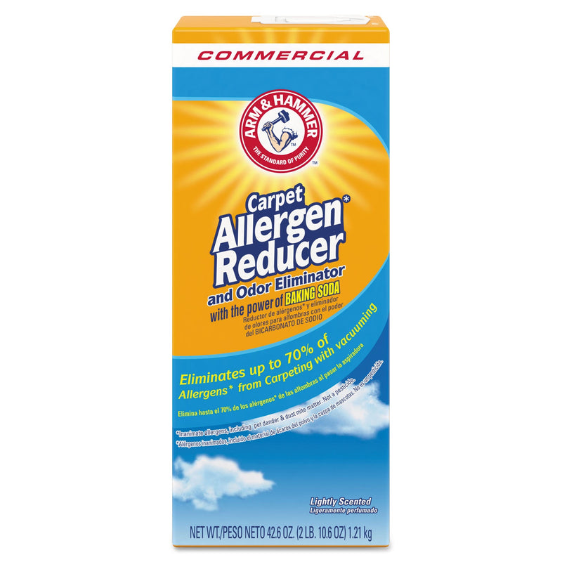 Arm & Hammer Carpet and Room Allergen Reducer and Odor Eliminator, 42.6 oz Box, 9/Carton