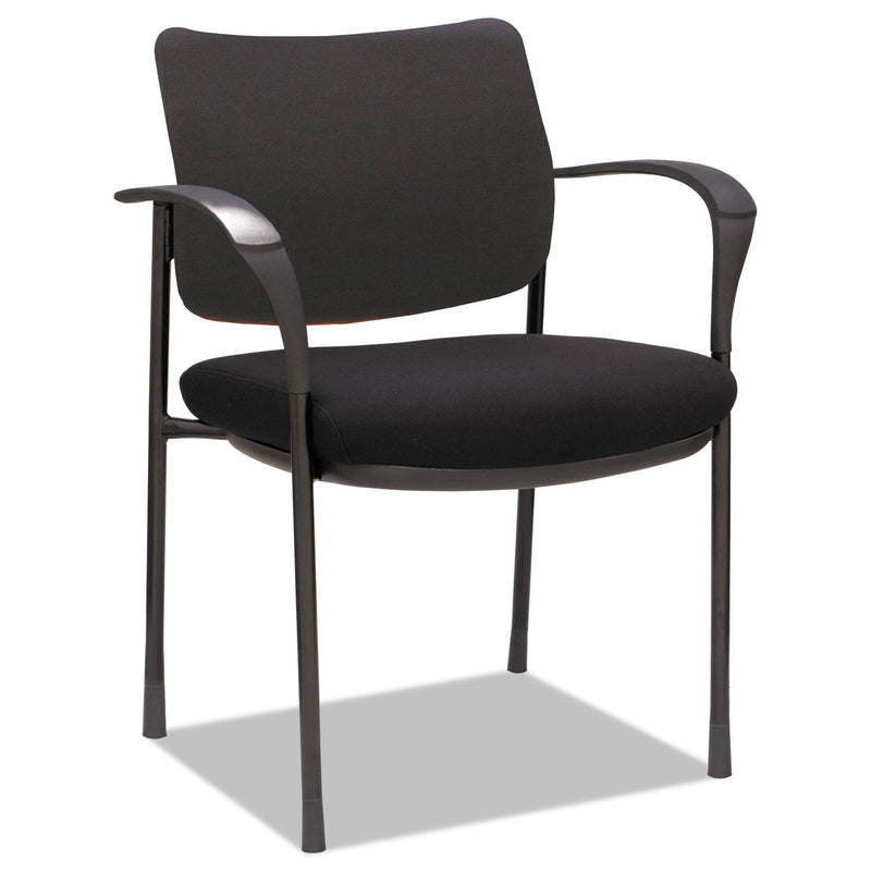 Alera IV Series Guest Chairs, Fabric Back/Seat, 24.8" x 22.83" x 32.28", Black, 2/Carton