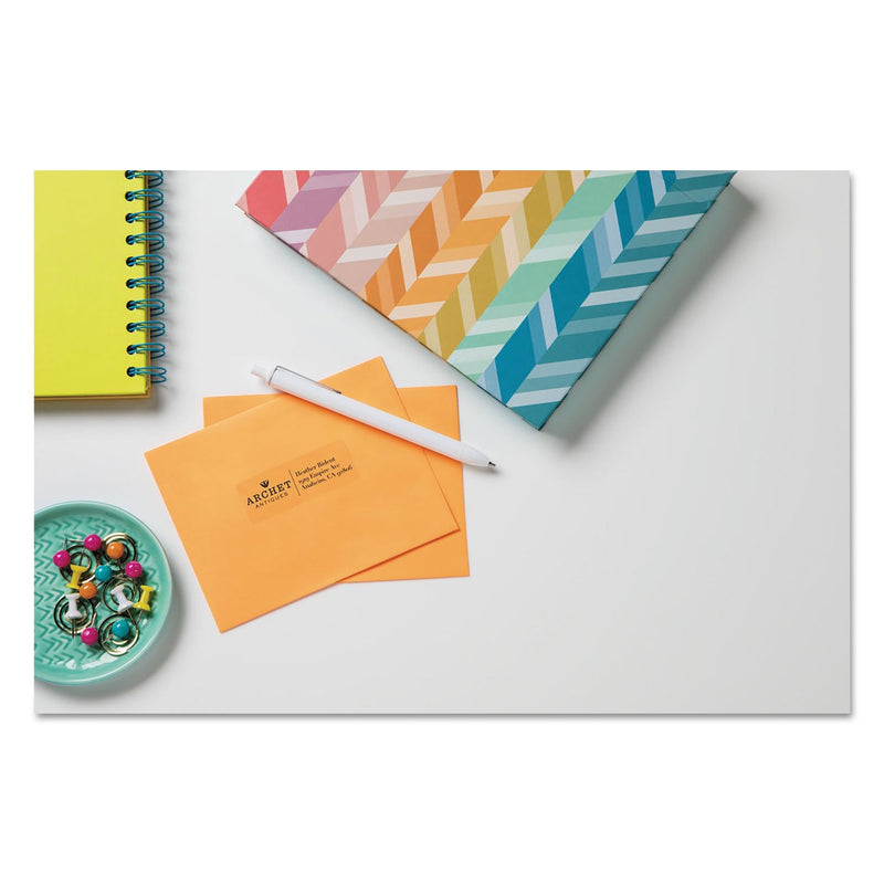 Avery Glossy Clear Easy Peel Mailing Labels w/ Sure Feed Technology, Inkjet/Laser Printers, 1 x 2.63, 30/Sheet, 10 Sheets/Pack