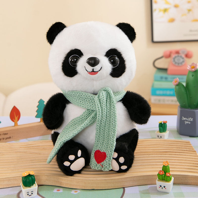 Cute Panda Plush Toy Wearing Clothes