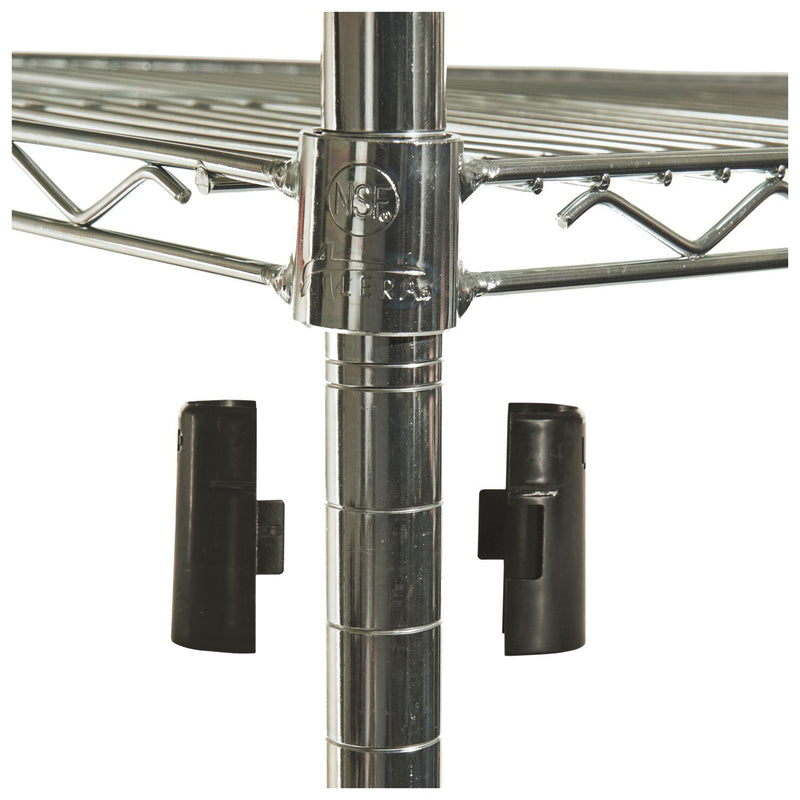 Alera NSF Certified Industrial Four-Shelf Wire Shelving Kit, 36w x 18d x 72h, Silver