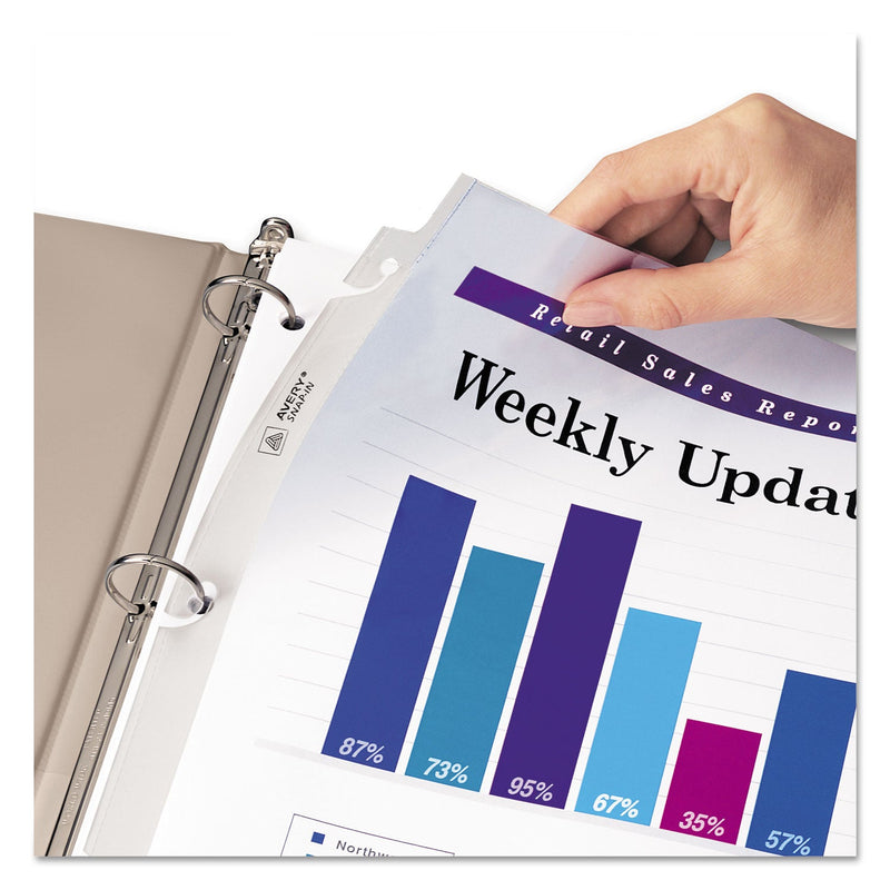 Avery Snap-In Heavyweight Sheet Protector, Letter, Diamond Clear, 50/Box