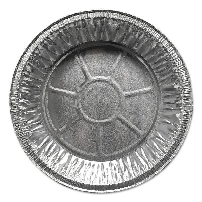 Durable Packaging Aluminum Pie Pans, Medium, 27.6 oz, 9" Diameter x 1"h, Silver, 500/Carton