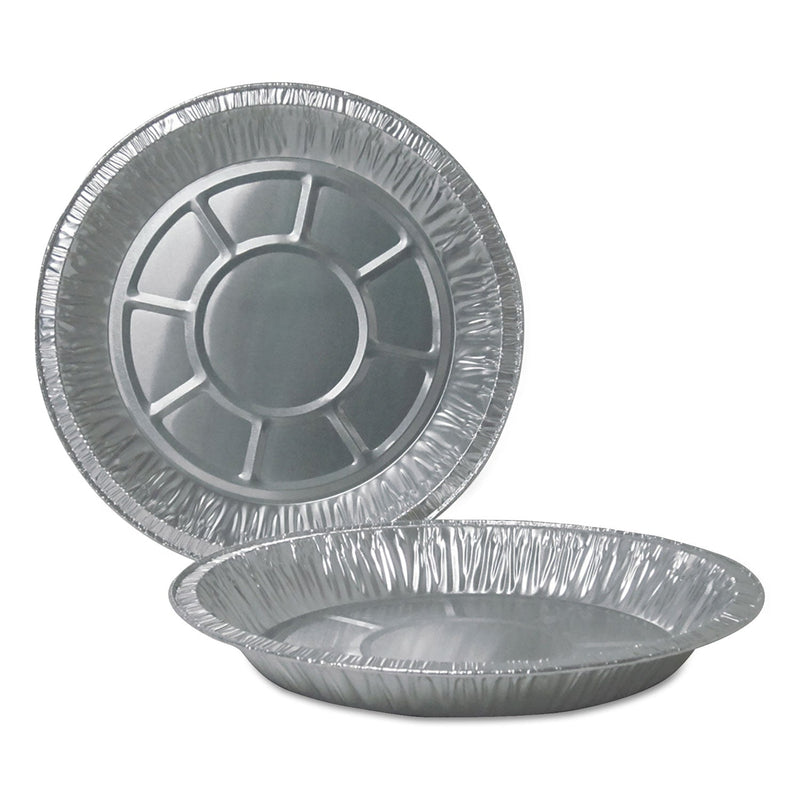 Durable Packaging Aluminum Pie Pans, Deep, 32 oz, 10" Diameter x 1.38"h, 500/Carton