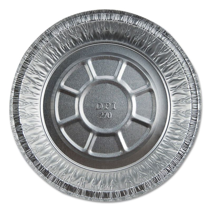 Durable Packaging Aluminum Round Containers, 20 Gauge, 24 oz, 7" Diameter x 1.75"h, Silver, 500/Carton