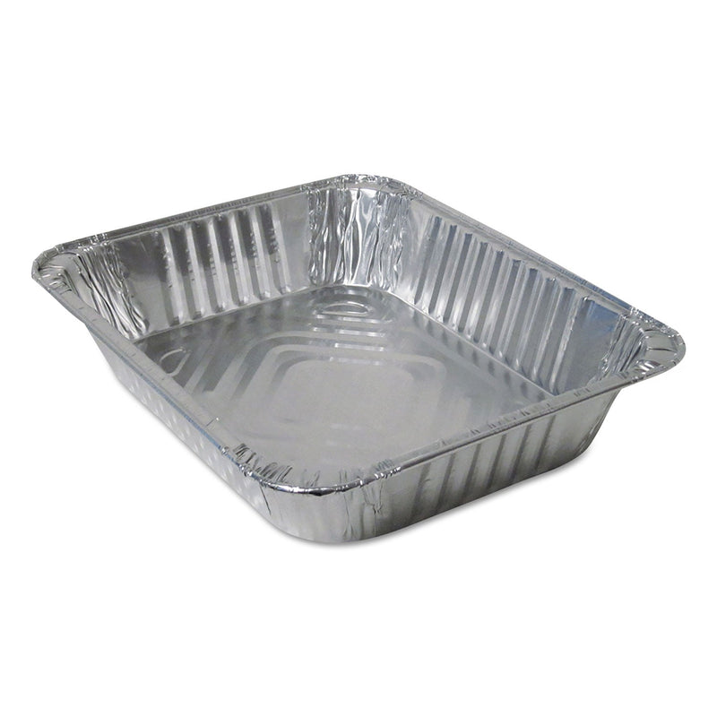 Durable Packaging Aluminum Steam Table Pans, Half-Size—120 oz., 2.56" Deep, 10.38 x 12.75, 100/Carton