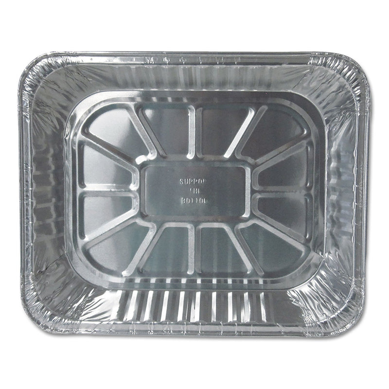 Durable Packaging Aluminum Steam Table Pans, Half-Size Deep—120 oz., 2.56" Deep, 10.38 x 12.75, 100/Carton