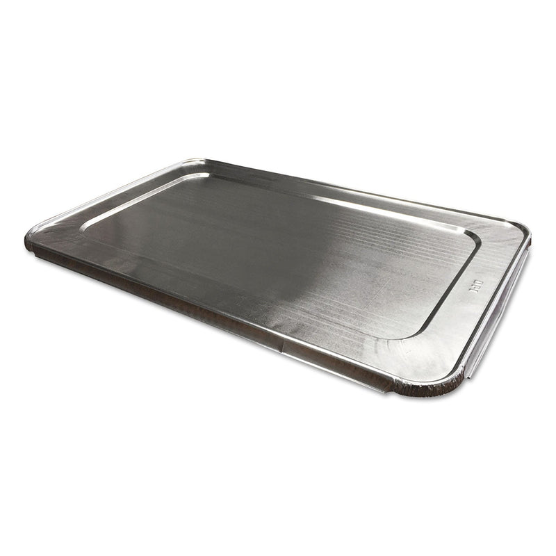Durable Packaging Aluminum Steam Table Lids, Fits Full-Size Pan, 12.88 x 20.81 x 0.63, 50/Carton